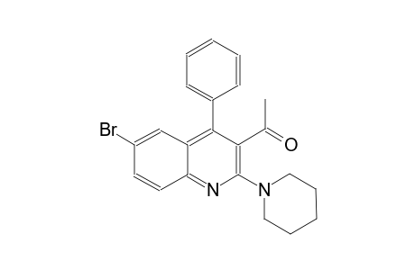 ethanone, 1-[6-bromo-4-phenyl-2-(1-piperidinyl)-3-quinolinyl]-