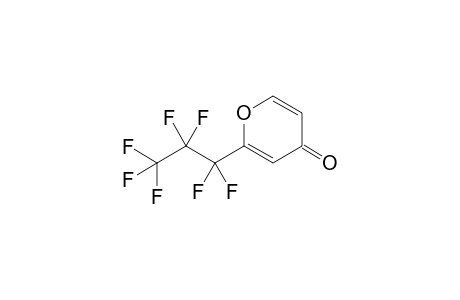 2-(Heptafluoropropyl)-4H-pyran-4-one