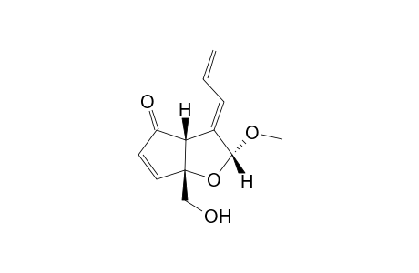 (2R,3E,3aR,6aR)-3-allylidene-2-methoxy-6a-methylol-3aH-cyclopenta[b]furan-4-one