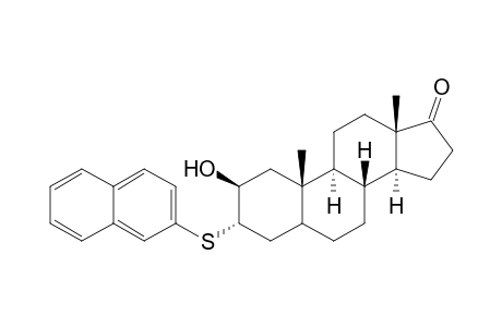 2.beta.-Hydroxy-3.alpha.-(2'-naphthyl)thioandrostan-17-one