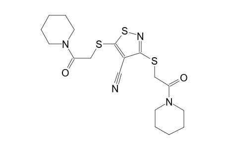 3,5-bis{[2-oxo-2-(1-piperidinyl)ethyl]sulfanyl}-4-isothiazolecarbonitrile