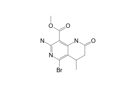 7-AMINO-5-BrOMO-1,2,3,4-TETRAHYDRO-8-METHOXYCARBONYL-4-METHYL-1,6-NAPHTHYRIDIN-2-ONE