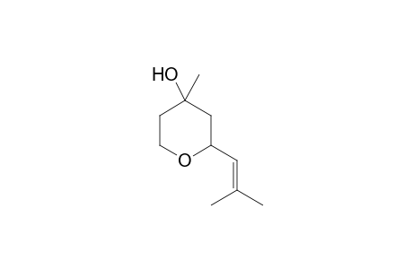 (2RS,4RS)-3,4,5,6-Tetrahydro-4-methyl-2-(2'-methylprop-1'-en-1'-yl)-2H-pyran-4-ol