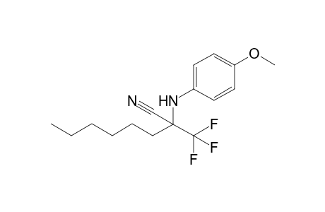 2-(4-Methoxyphenylamino)-2-(trifluoromethyl)octanenitrile