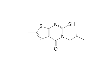 3-isobutyl-6-methyl-2-sulfanylthieno[2,3-d]pyrimidin-4(3H)-one
