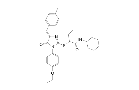 butanamide, N-cyclohexyl-2-[[(4Z)-1-(4-ethoxyphenyl)-4,5-dihydro-4-[(4-methylphenyl)methylene]-5-oxo-1H-imidazol-2-yl]thio]-