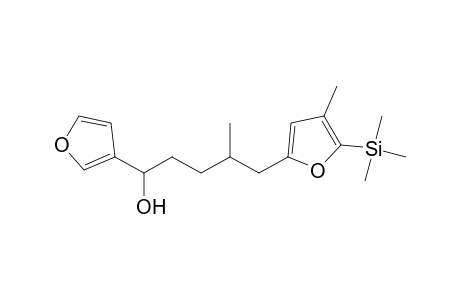 1-(3'-Furyl)-5-(2'-(4'-methyl-5'-trimethylsilyl)furyl)-4-methylpentane-1-ol