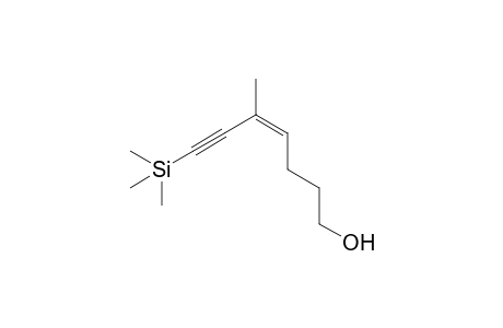 (Z)-5-methyl-7-trimethylsilyl-1-hept-4-en-6-ynol