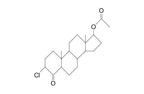 17b-Acetoxy-3b-chloro-5a-androstan-4-one