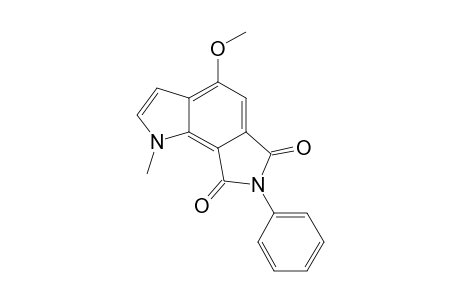 4-methoxy-1-methyl-7-phenyl-pyrrolo[2,3-e]isoindole-6,8-quinone