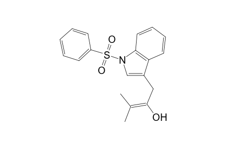 1-(benzenesulfonyl)-3-(.alpha.-hydroxyprenyl)indole