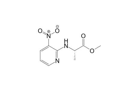 Methyl N-(3-nitro-2-pyridyl).alpha.-alaninate