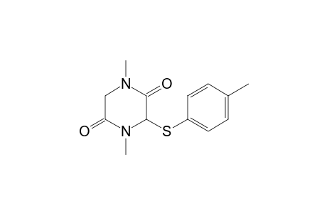 2,5-Piperazinedione, 1,4-dimethyl-3-[(4-methylphenyl)thio]-, (.+-.)-