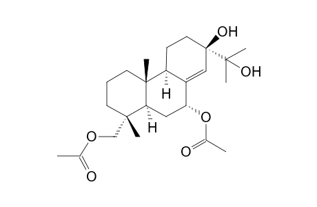4-(Acetoxymethyl)-7-acetoxy-13-hydroxy-4,10-dimethyl-13-(1'-hydroxy-1'-methylethyl)-octahydrophenanthrene