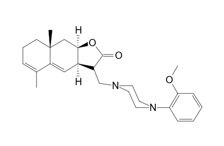 (3aR,8aR,9aR)-3-[[4-(2-methoxyphenyl)-1-piperazinyl]methyl]-5,8a-dimethyl-3,3a,7,8,9,9a-hexahydrobenzo[f]benzofuran-2-one