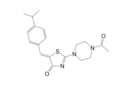 (5Z)-2-(4-acetyl-1-piperazinyl)-5-(4-isopropylbenzylidene)-1,3-thiazol-4(5H)-one