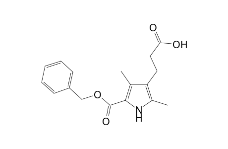 3-(2-Carboxyethyl)-3,5-dimethyl-1H-pyrrole-2-carboxylic acid benzyl ester