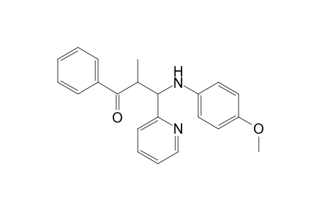 3-[(4-Methoxypheny)amino]-2-methyl-1-phenyl-3-(2-pyridyl)propan-1-one
