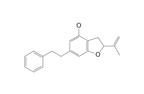 2-ISOPROPENYL-4-HYDROXY-6-(2-PHENYLETHYL)-DIHYDROBENZOFURAN