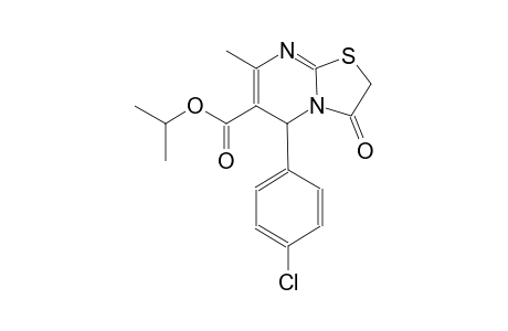 isopropyl 5-(4-chlorophenyl)-7-methyl-3-oxo-2,3-dihydro-5H-[1,3]thiazolo[3,2-a]pyrimidine-6-carboxylate