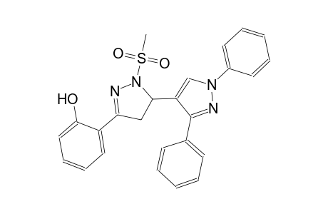 2-(2-(methylsulfonyl)-1',3'-diphenyl-3,4-dihydro-1'H,2H-[3,4'-bipyrazol]-5-yl)phenol