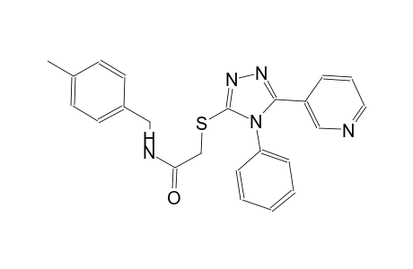 N-(4-methylbenzyl)-2-{[4-phenyl-5-(3-pyridinyl)-4H-1,2,4-triazol-3-yl]sulfanyl}acetamide