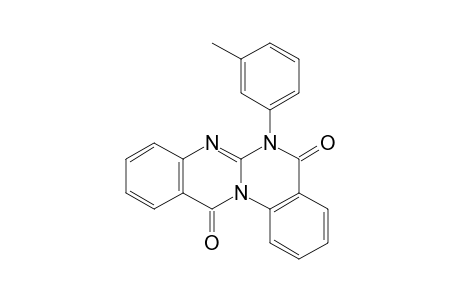 5H-Quinazolino[3,2-a]quinazoline-5,12(6H)-dione, 6-(3-methylphenyl)-