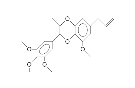 7-Allyl-5-methoxy-2-methyl-3-(3,4,5-trimethoxy-phenyl)-1,4-benzodioxan