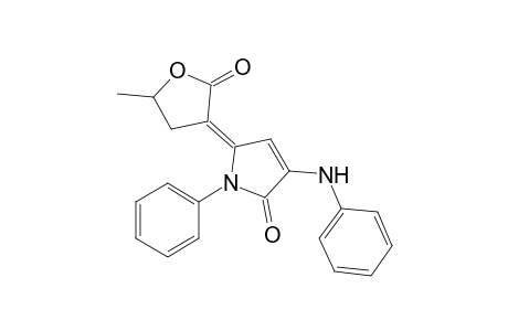 (E)-5-(5-Methyl-2-oxotetrahydrofuran-3-ylidene)-1-phenyl-3-phenylamino-2,5-dihydropyrrol-2-one