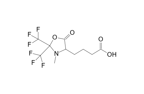 4-[3'-Methyl-5'-oxo-2',2'-bis(trifluoromethyl)-1',3'-oxazolidin-4'-yl]butyric acid