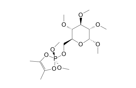 2,2-DIMETHYL-2-(METHYL-2,3,4-TRI-O-METHYL-ALPHA-D-GLUCOPYRANOSIDE-6-OXY)-2,2-DIHYDRO-4,5-DIMETHYL-1,3,2-DIOXAPHOSPHOLE