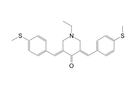 4-piperidinone, 1-ethyl-3,5-bis[[4-(methylthio)phenyl]methylene]-,(3E,5E)-