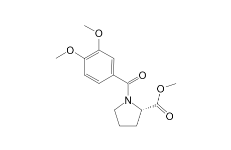 Methyl (2S)-N-(3,4-Dimethoxybenzoyl)pyrrolidin-2-carboxylate