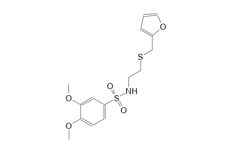 N-{2-[(2-furylmethyl)sulfanyl]ethyl}-3,4-dimethoxybenzenesulfonamide