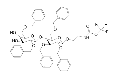 2-[(Trifluoroacetoamido)ethyl] 2,2',3,,6,6'-penta - O-benzyl-.beta.-D-lactoside