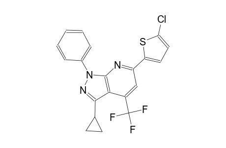6-(5-chloro-2-thienyl)-3-cyclopropyl-1-phenyl-4-(trifluoromethyl)-1H-pyrazolo[3,4-b]pyridine