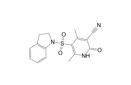5-(2,3-Dihydro-1H-indol-1-ylsulfonyl)-4,6-dimethyl-2-oxo-1,2-dihydro-3-pyridinecarbonitrile