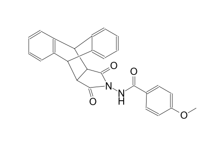 N-(12,14-dioxo-11,12,14,15-tetrahydro-9H-9,10-[3,4]epipyrroloanthracen-13(10H)-yl)-4-methoxybenzamide