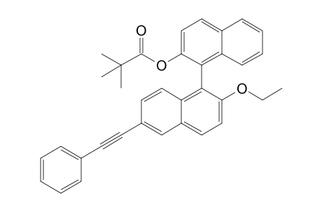6-((1-Phenyl)-ethyn-2-yl)-2-ethoxy-2'-pivaloyloxy-1,1'-binaphthyl