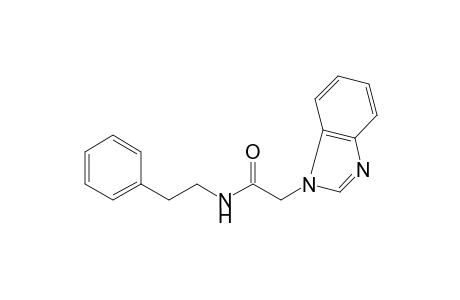 2-(1H-benzimidazol-1-yl)-N-(2-phenylethyl)acetamide
