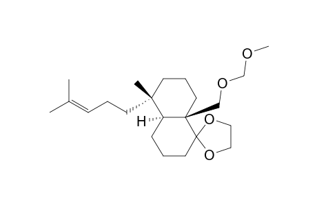 Spiro[1,3-dioxolane-2,1'(2'H)-naphthalene], octahydro-8'a-[(methoxymethoxy)methyl]-5'-methyl-5'-(4-methyl-3-pentenyl)-, [4'aS-(4'a.alpha.,5'.alpha.,8'a.beta.)]-