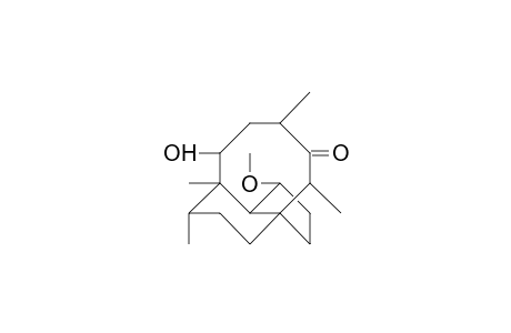 8-Hydroxy-1-methoxy-4,6,9,10-tetramethyl-3a,9-propano-octahydro-3ah-cyclopentacycloocten-5(4H)-one