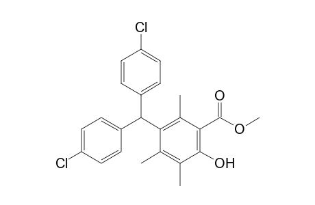 Methyl 3-(bis(4-chlorophenyl)methyl)-6-hydroxy-2,4,5-trimethylbenzoate