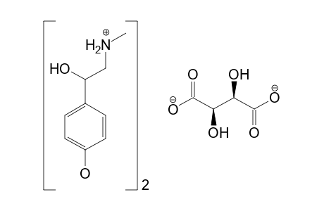 (+/-)-p-HYDROXY-alpha-[(METHYLAMINO)METHYL]BENZYL ALCOHOL, (+)-TARTRATE (SALT)(2:1)
