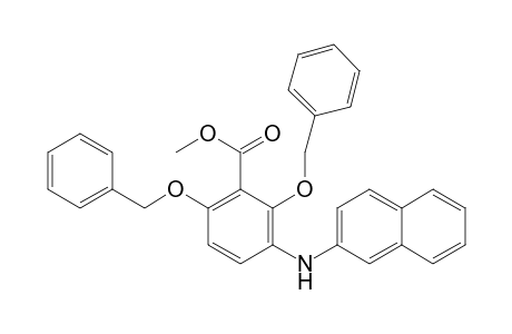 Benzoic acid, 3-(2-naphthalenylamino)-2,6-bis(phenylmethoxy)-, methyl ester