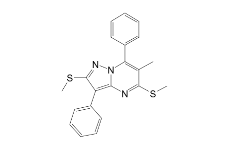 Pyrazolo[1,5-a]pyrimidine, 6-methyl-2,5-bis(methylthio)-3,7-diphenyl-
