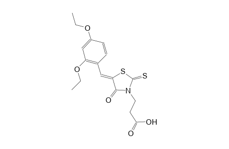 3-[(5Z)-5-(2,4-diethoxybenzylidene)-4-oxo-2-thioxo-1,3-thiazolidin-3-yl]propanoic acid