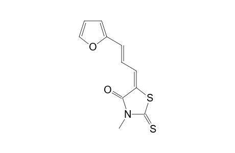 (5E)-5-[(2E)-3-(2-Furyl)-2-propenylidene]-3-methyl-2-thioxo-1,3-thiazolidin-4-one