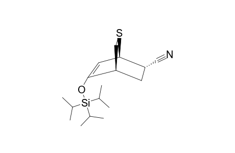(1S*,4R*,6S*)-8-Triisopropylsilyloxy-2-thiabicyclo[2.2.2]oct-7-ene-6-carbonitrile