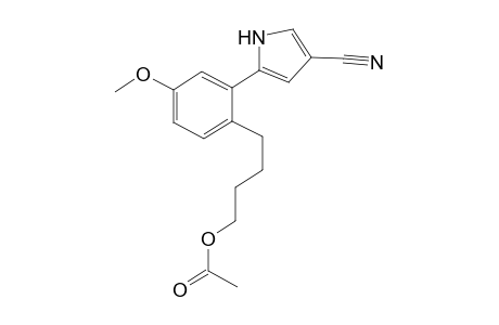4-(2-(4-Cyano-1H-pyrrol-2-yl)-4-methoxyphenyl)butyl acetate